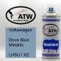 Preview: Volkswagen, Dove Blue Metallic, LH5U / X2: 400ml Sprühdose, von ATW Autoteile West.